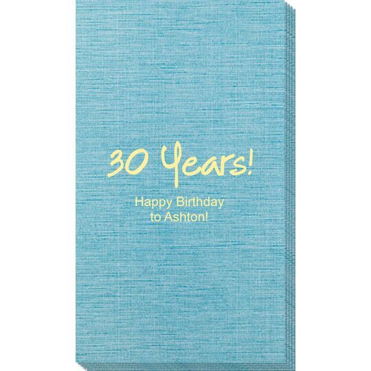 Studio Milestone Year Bamboo Luxe Guest Towels